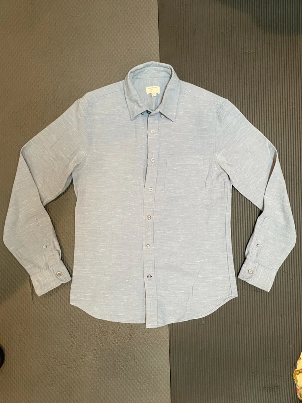 Club Monaco Men’s Light Blue Button Up Long-Sleeve Shirt, Small - Picture 13 of 13